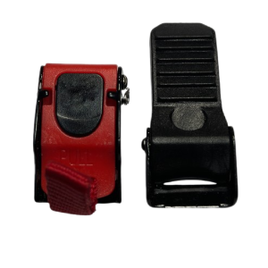 Bộ khóa cài nón bảo hiểm đen HP01